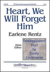 Heart, We Will Forget Him SSAA choral sheet music cover Thumbnail